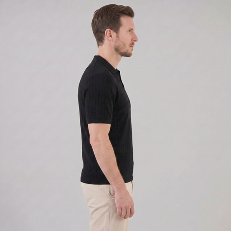Herren Sommer Polohemd Mit Offenem Kragen