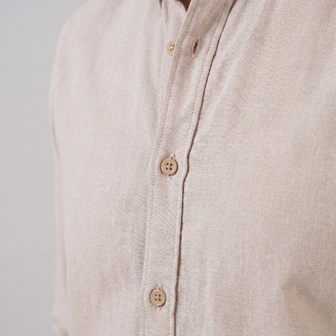 Herren Oxford Hemd Mit Button-Down Kragen