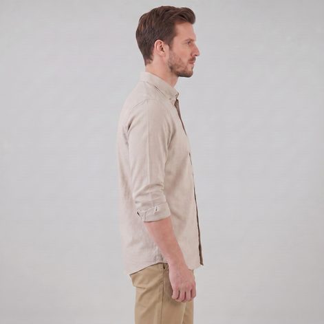 Herren Oxford Hemd Mit Button-Down Kragen