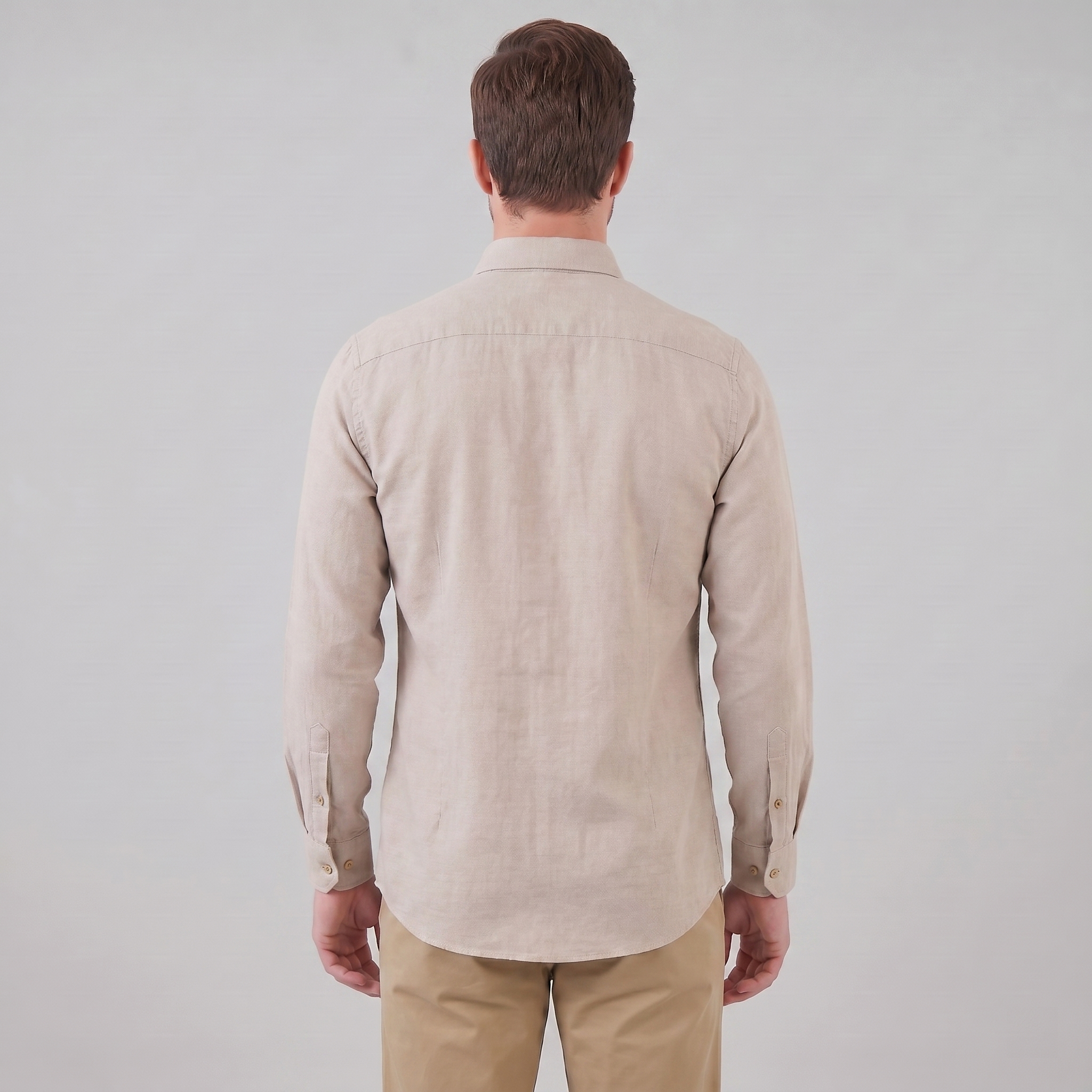 Herren Oxford Hemd Mit Button-Down Kragen