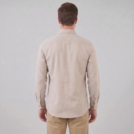 Herren Oxford Hemd Mit Button-Down Kragen