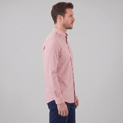 Herren Oxford Hemd Mit Button-Down Kragen