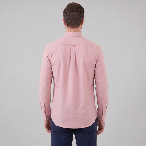 Herren Oxford Hemd Mit Button-Down Kragen