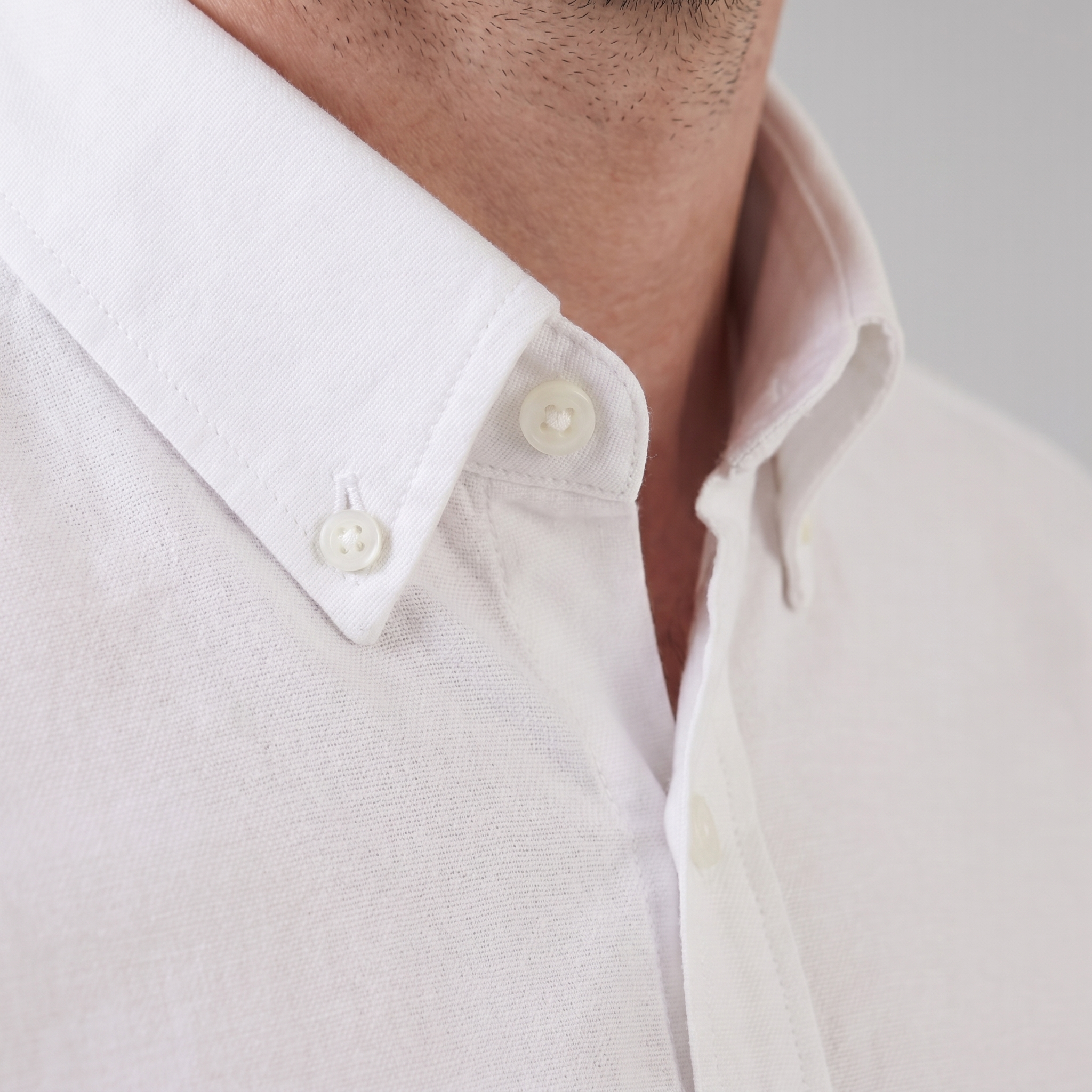 Herren Oxford Hemd Mit Button-Down Kragen