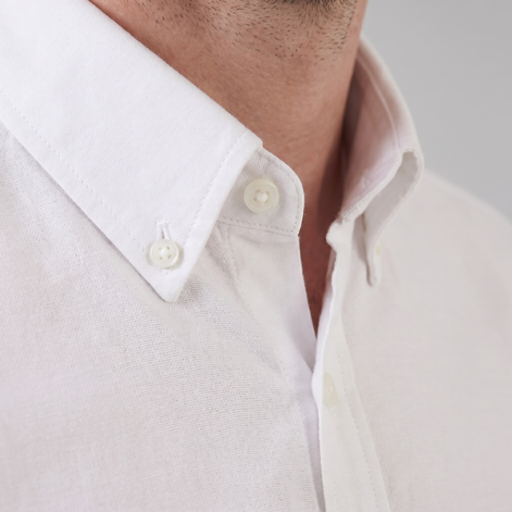 Herren Oxford Hemd Mit Button-Down Kragen