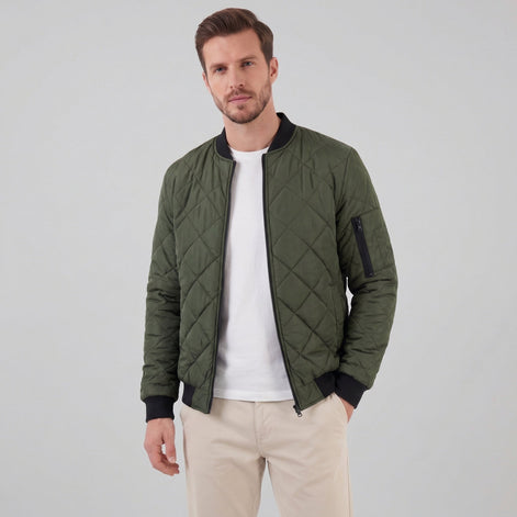 Wattierte Frühlingsjacke für Herren