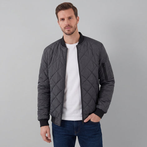 Wattierte Frühlingsjacke für Herren