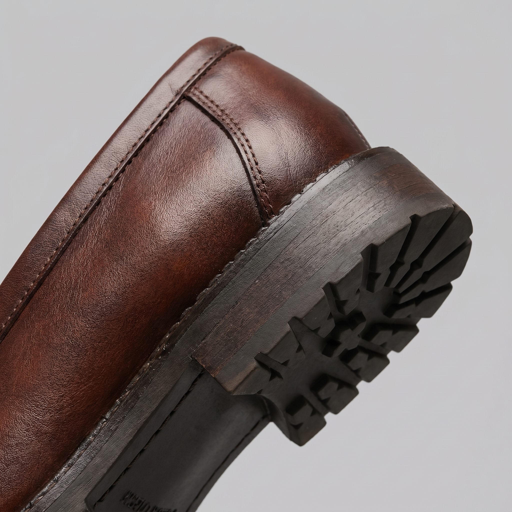 Herren Penny Loafers mit Brogue Details