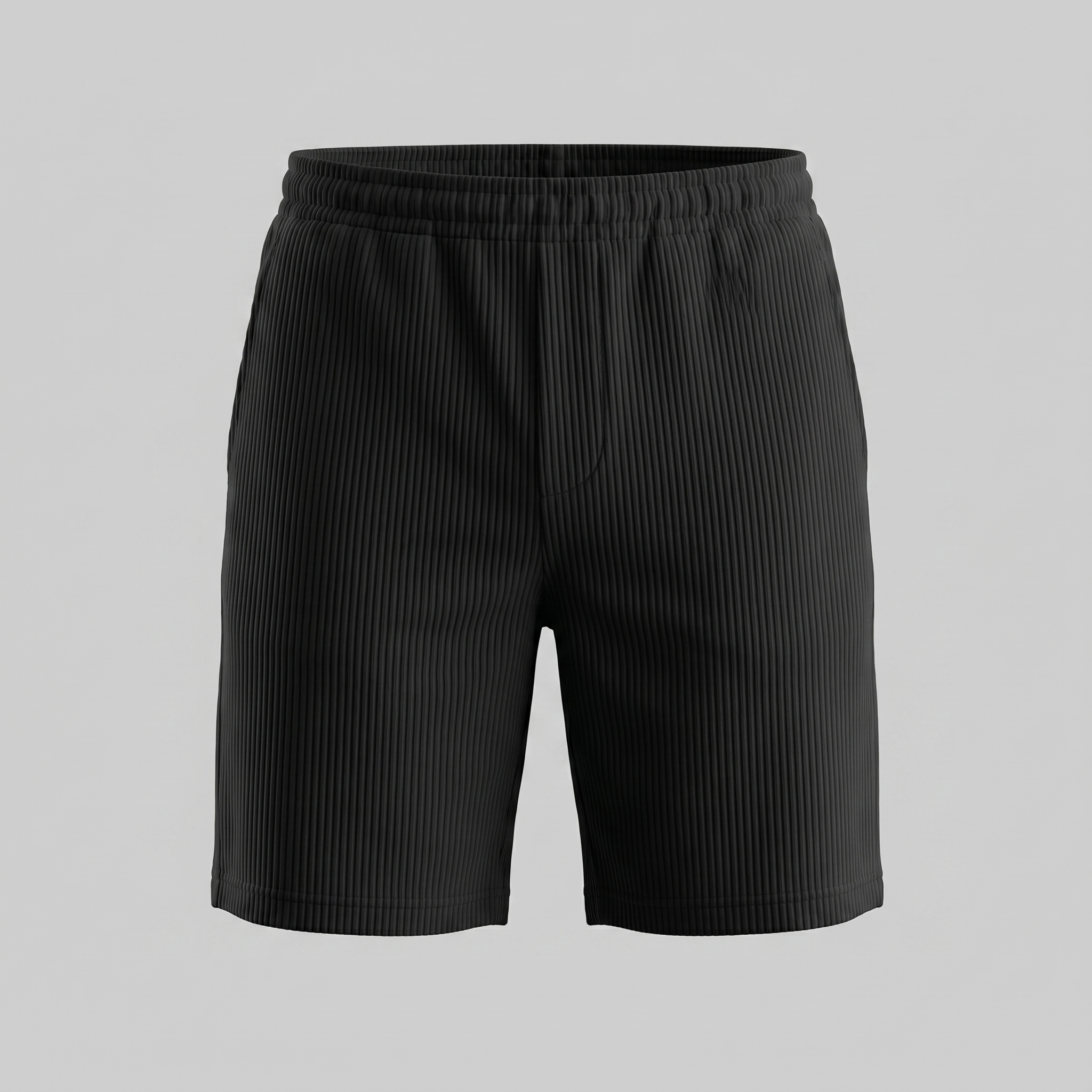 Herren Plissierte Locker Geschnittene Shorts