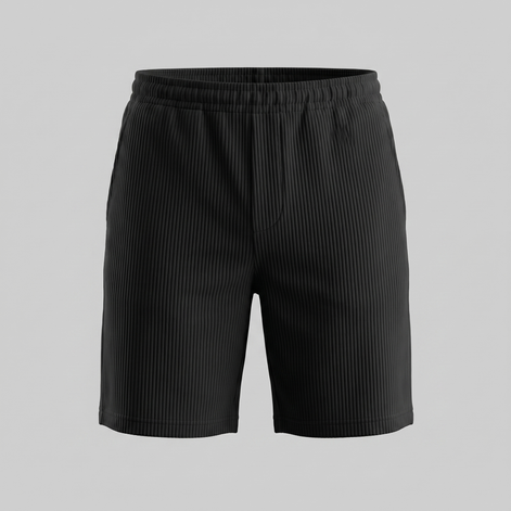Herren Plissierte Locker Geschnittene Shorts
