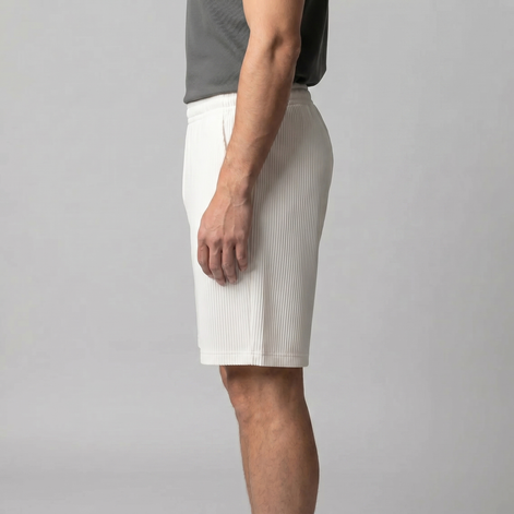 Herren Plissierte Locker Geschnittene Shorts