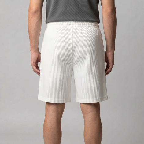 Herren Plissierte Locker Geschnittene Shorts