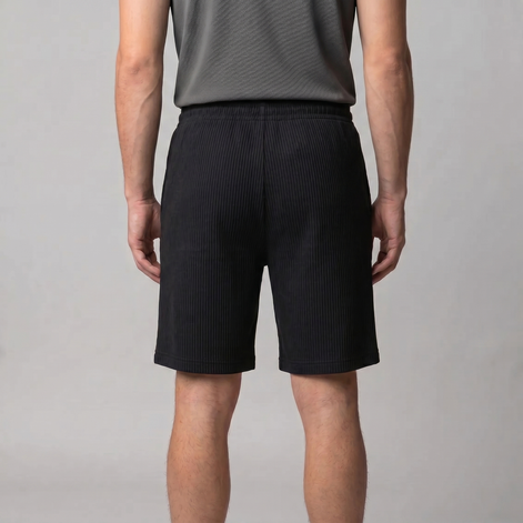 Herren Plissierte Locker Geschnittene Shorts