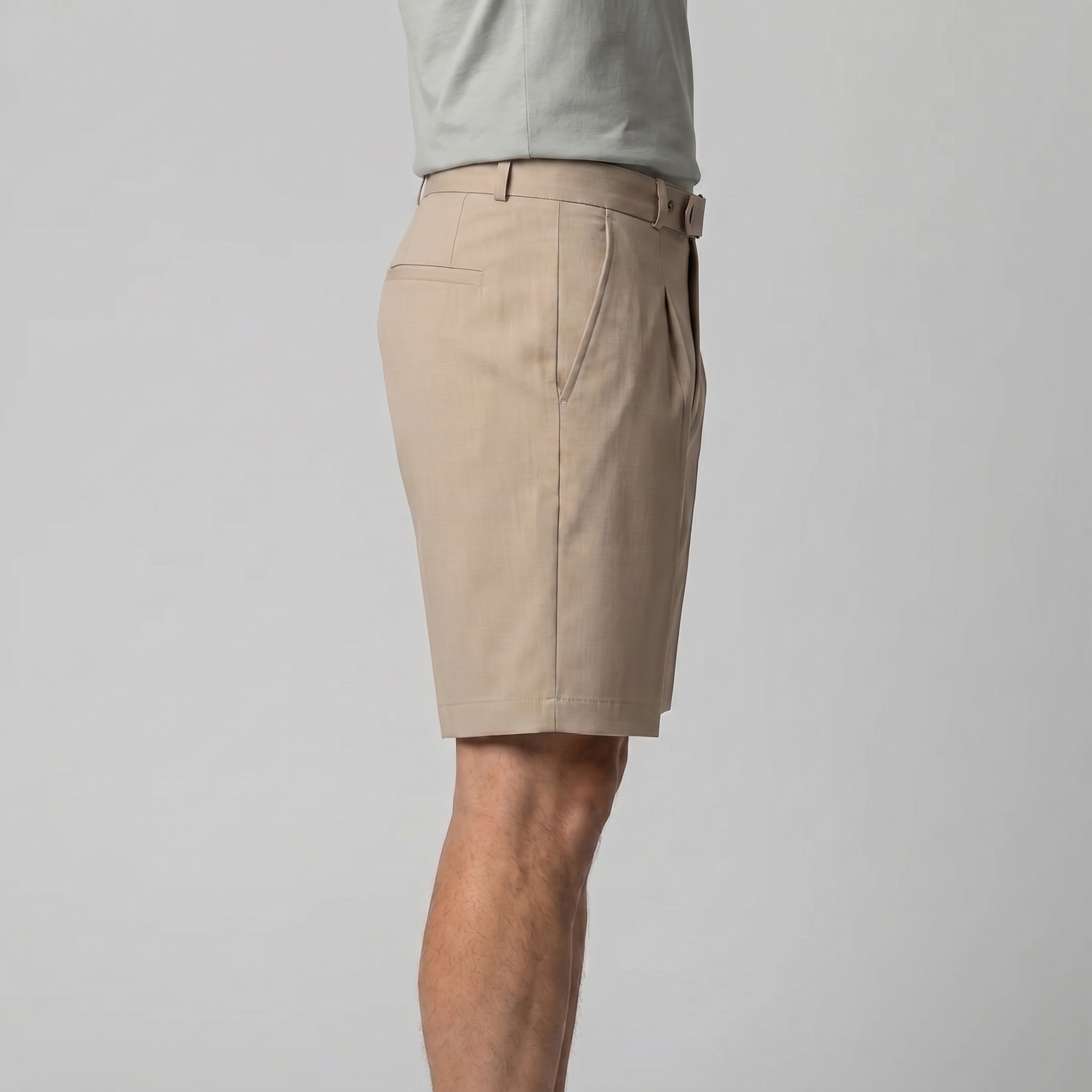 Herren Chino Shorts Mit Falten Maßgeschneidert