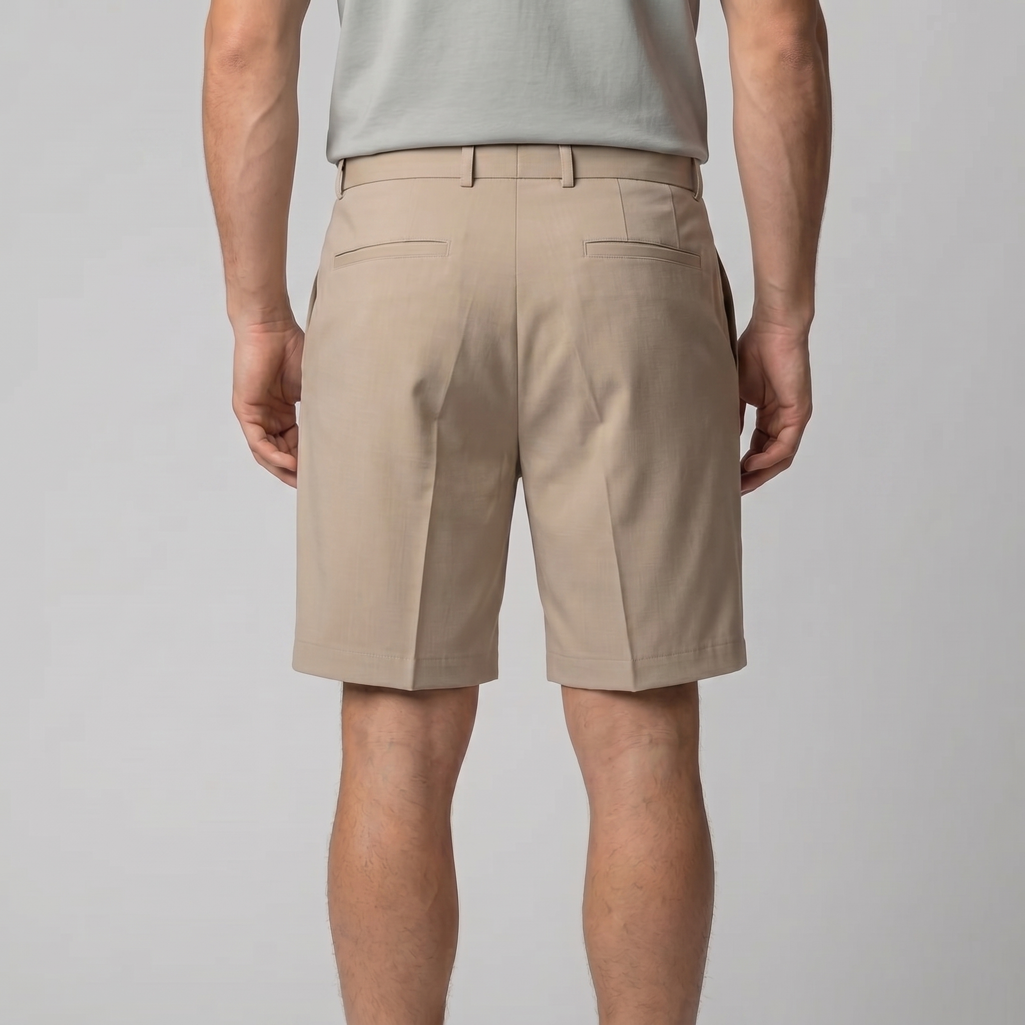 Herren Chino Shorts Mit Falten Maßgeschneidert