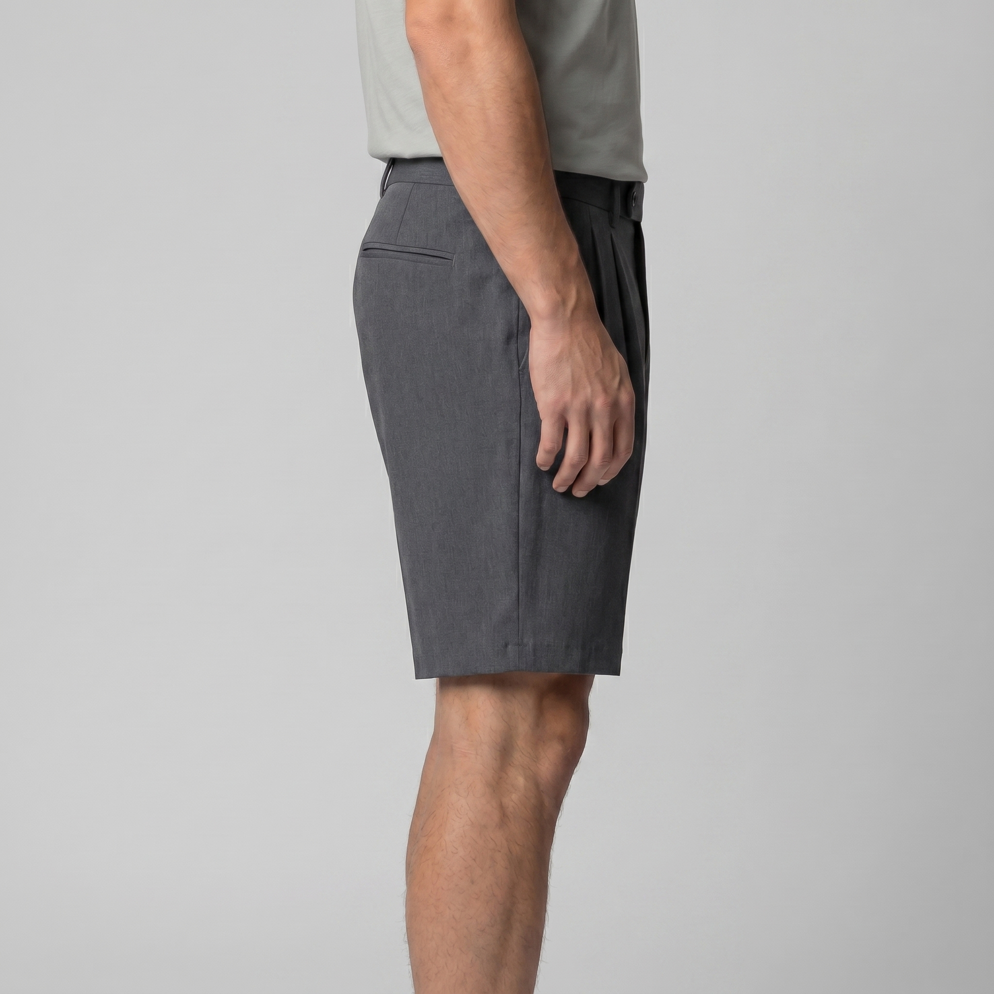 Herren Chino Shorts Mit Falten Maßgeschneidert