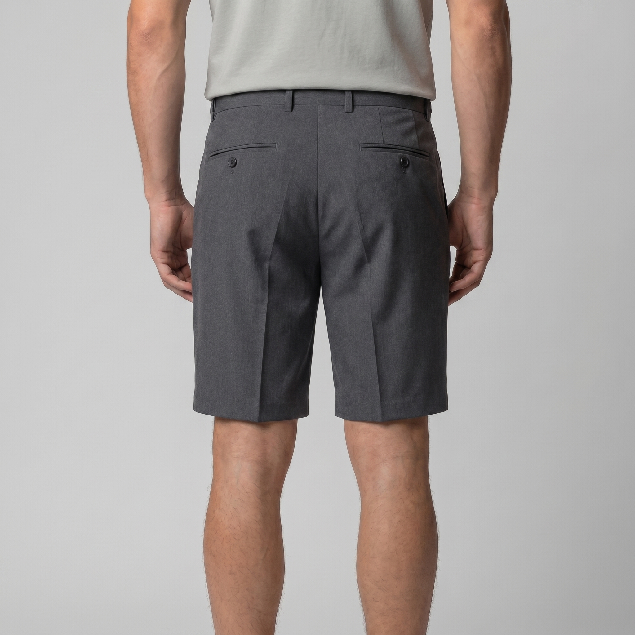 Herren Chino Shorts Mit Falten Maßgeschneidert