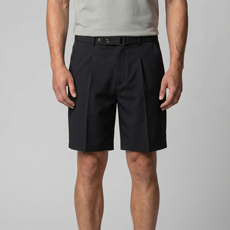 Herren Chino Shorts Mit Falten Maßgeschneidert