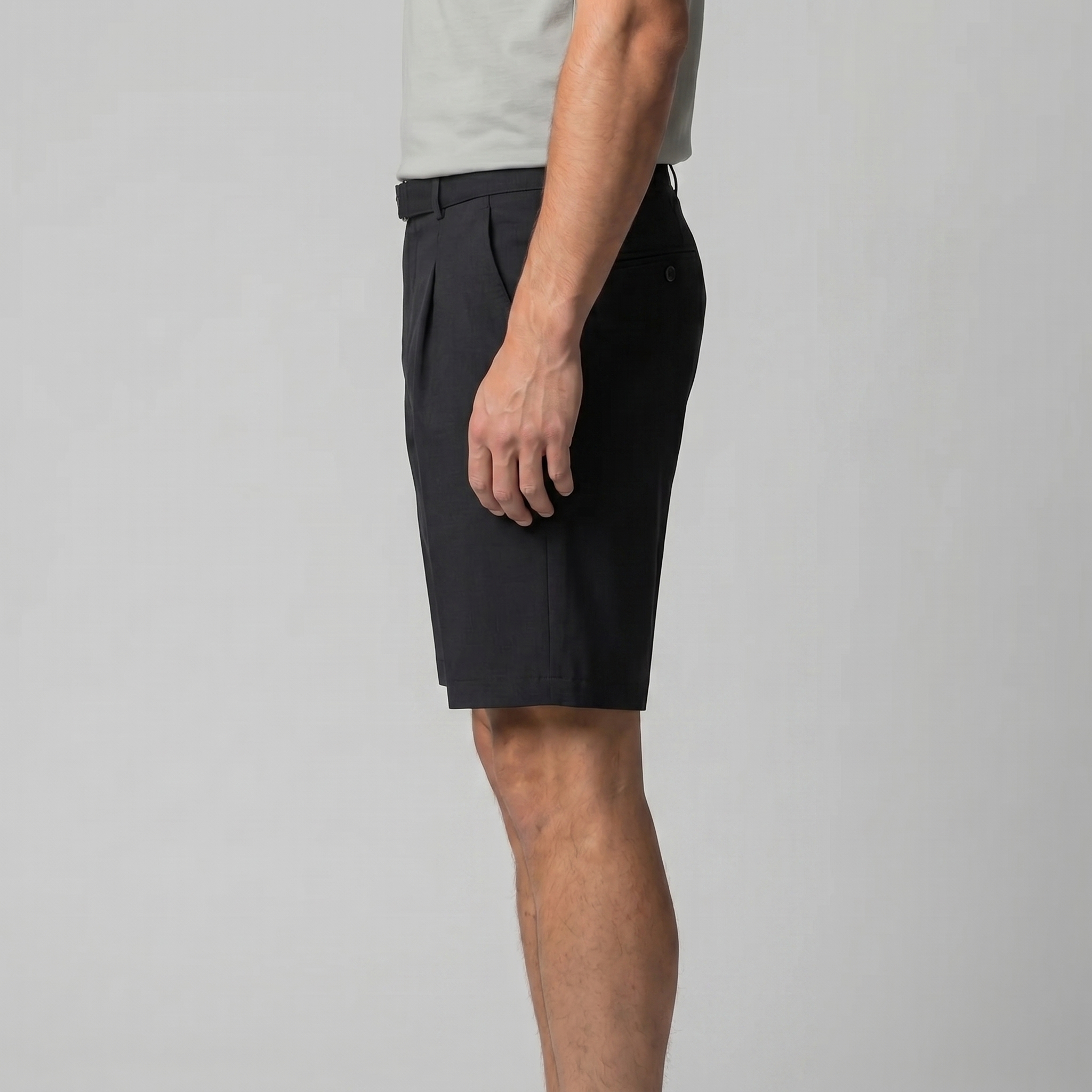 Herren Chino Shorts Mit Falten Maßgeschneidert