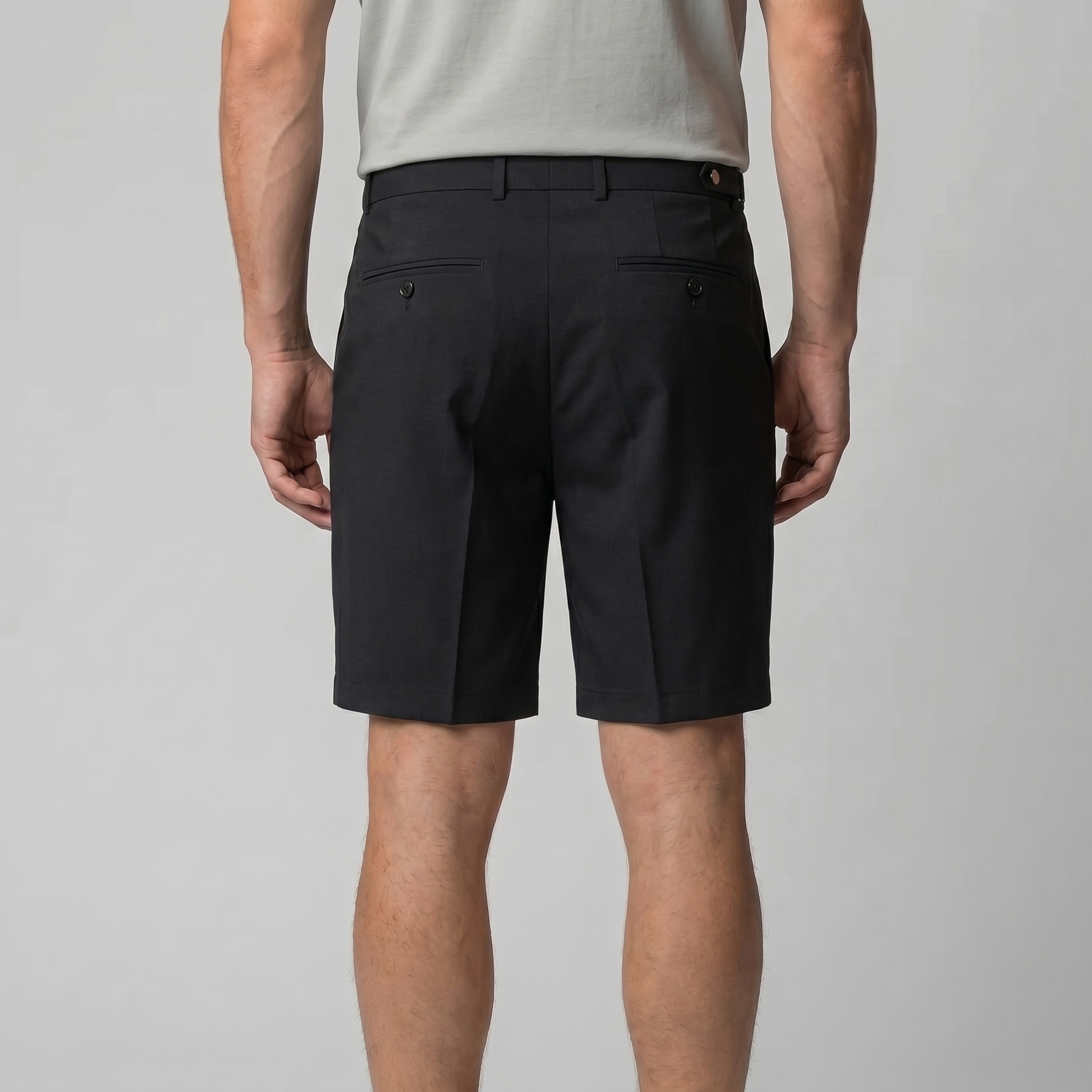 Herren Chino Shorts Mit Falten Maßgeschneidert