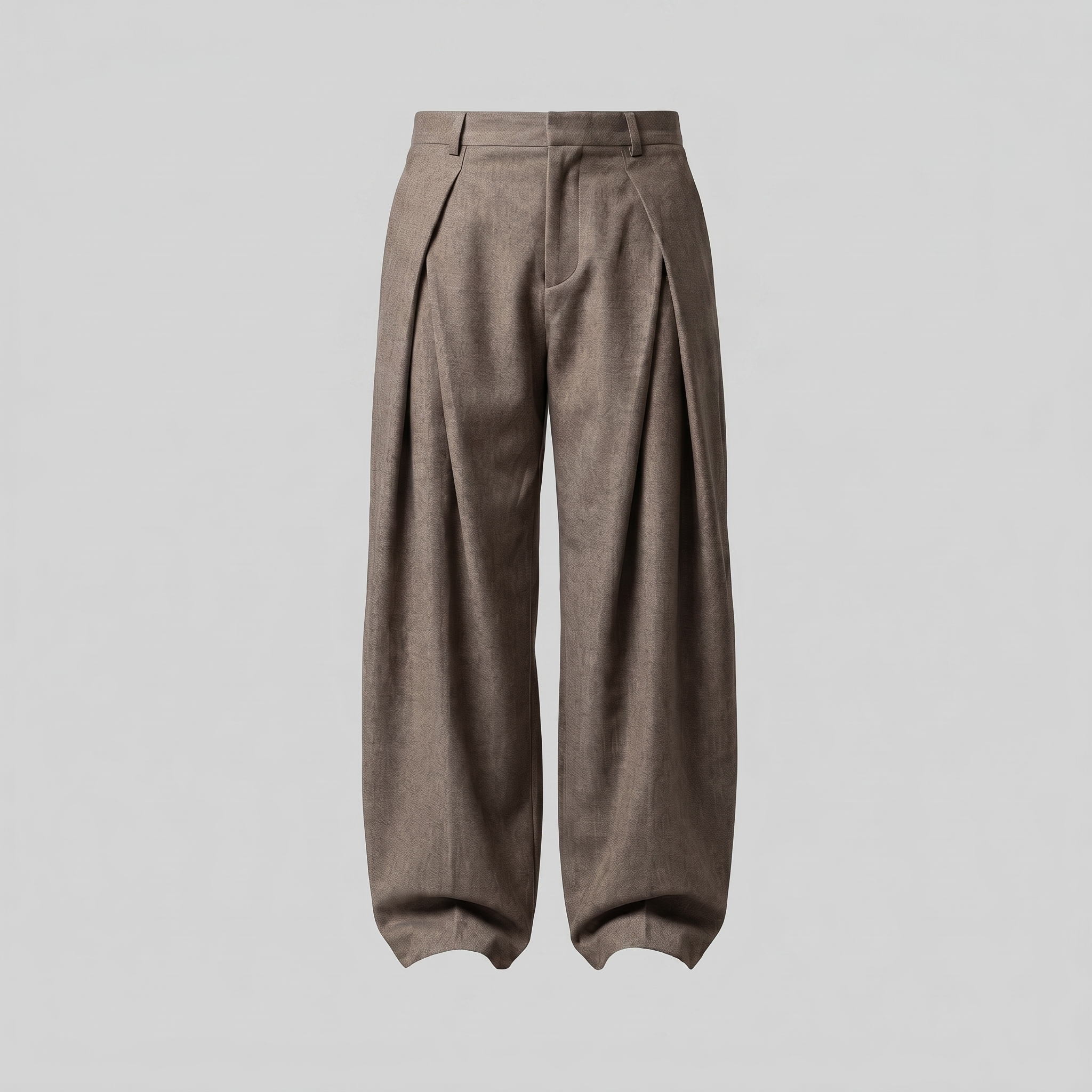 Herren Faltenhose Mit Weitem Bein Taillierte Anzughose