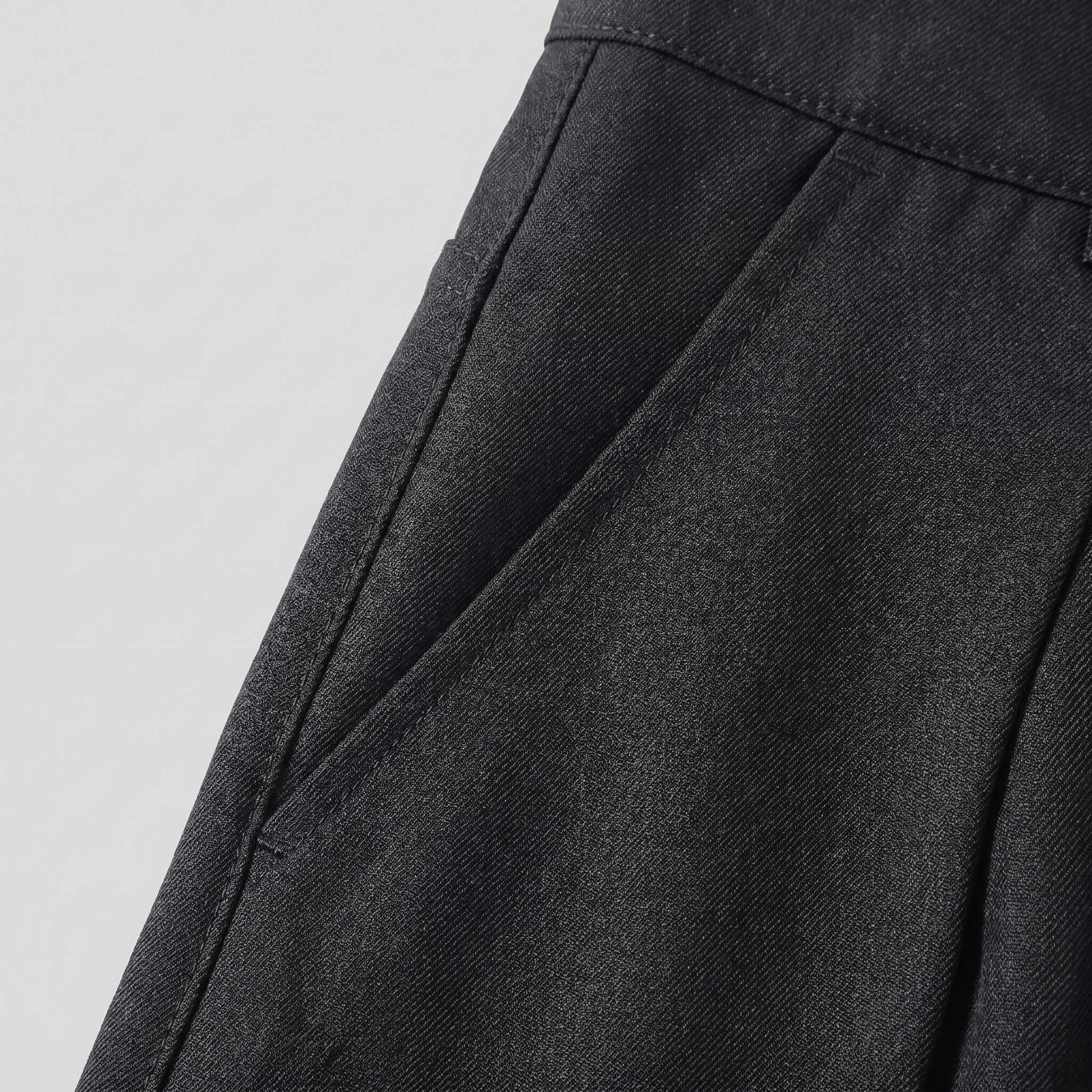 Herren Faltenhose Mit Weitem Bein Taillierte Anzughose