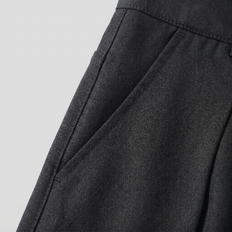 Herren Faltenhose Mit Weitem Bein Taillierte Anzughose