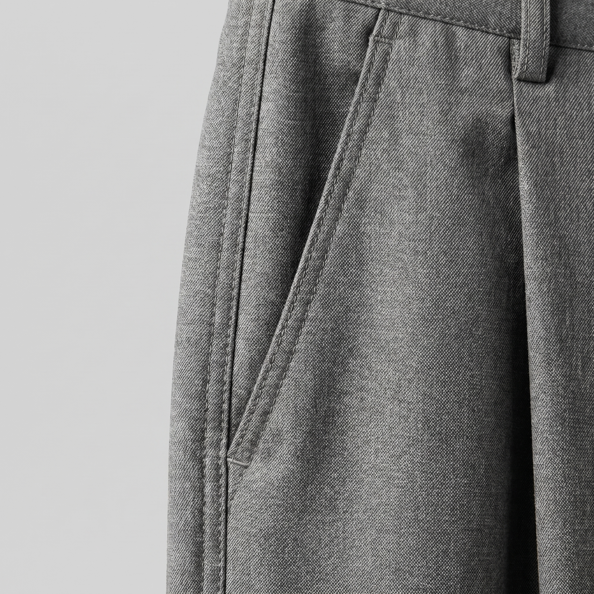Herren Faltenhose Mit Weitem Bein Taillierte Anzughose