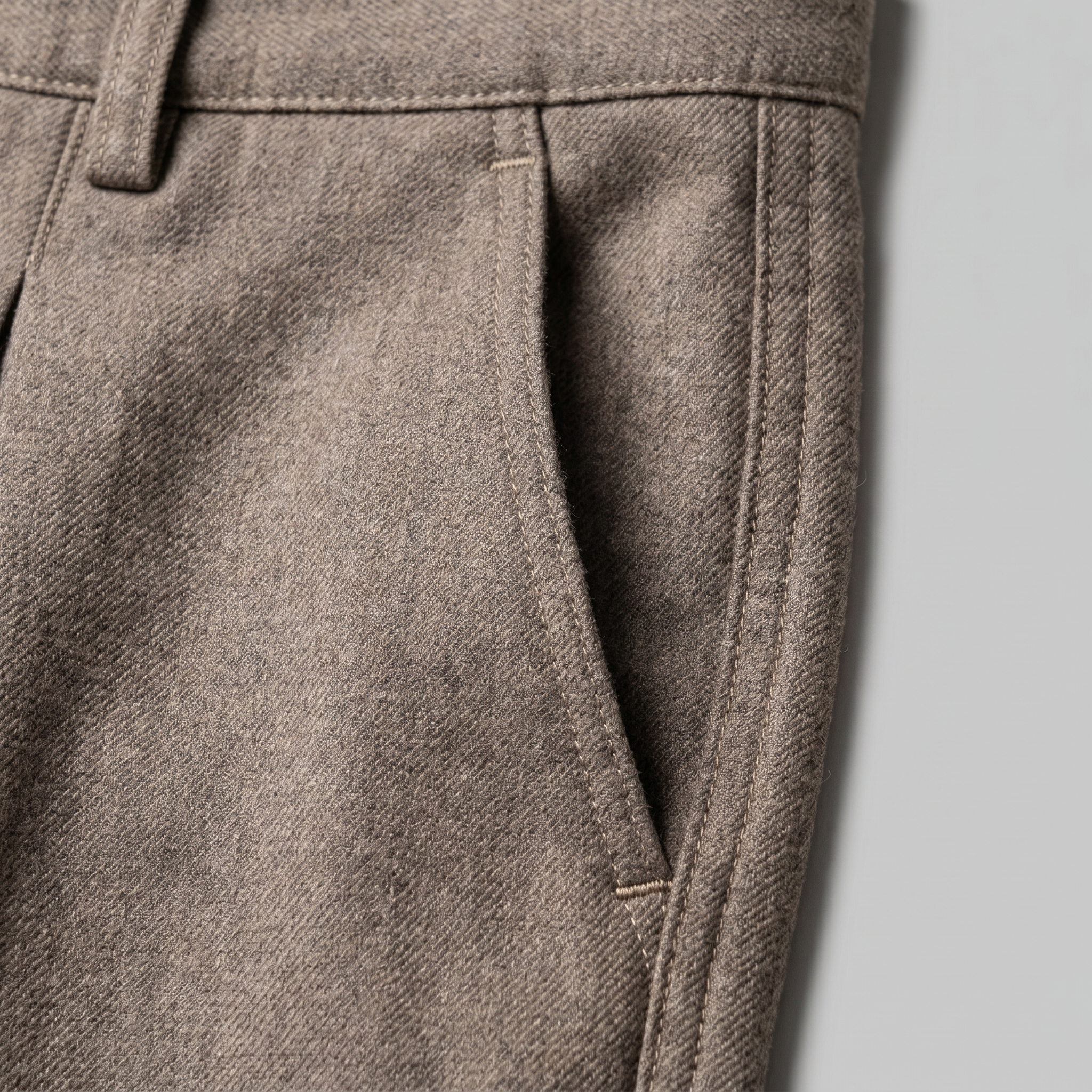 Herren Faltenhose Mit Weitem Bein Taillierte Anzughose