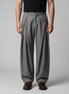 Herren Faltenhose Mit Weitem Bein Taillierte Anzughose