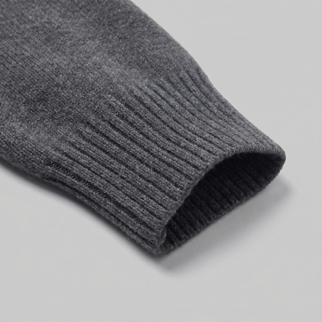 Herren Polo Kragen Strickpullover