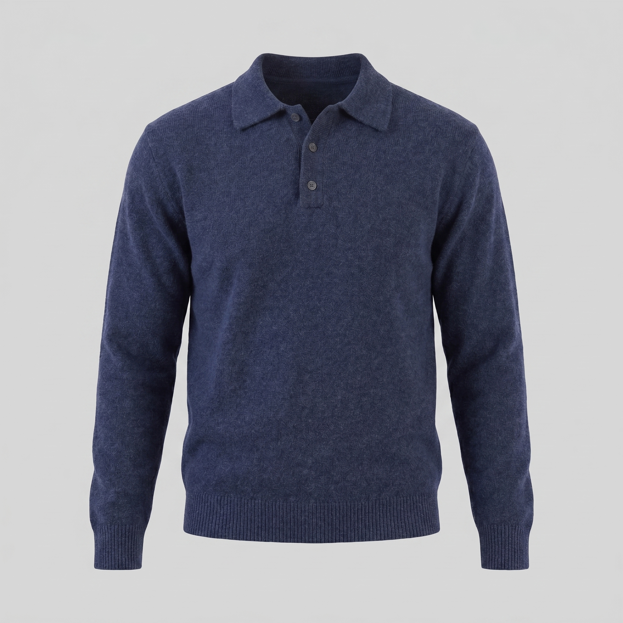Herren Polo Kragen Strickpullover