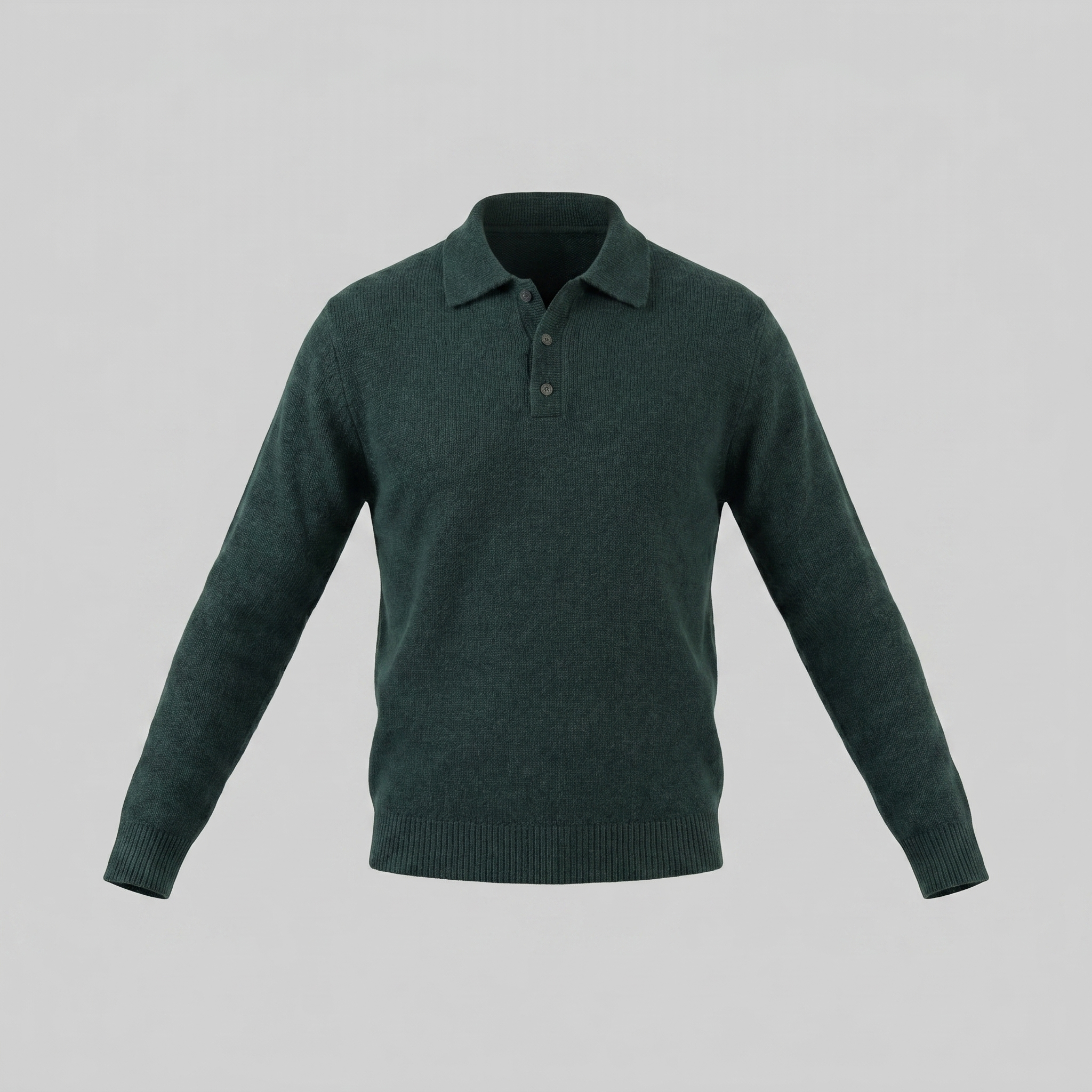 Herren Polo Kragen Strickpullover