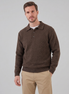 Herren Polo Kragen Strickpullover