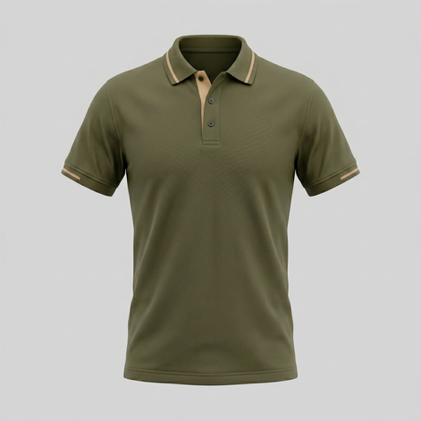Herren Poloshirt Mit Kontrasttrim