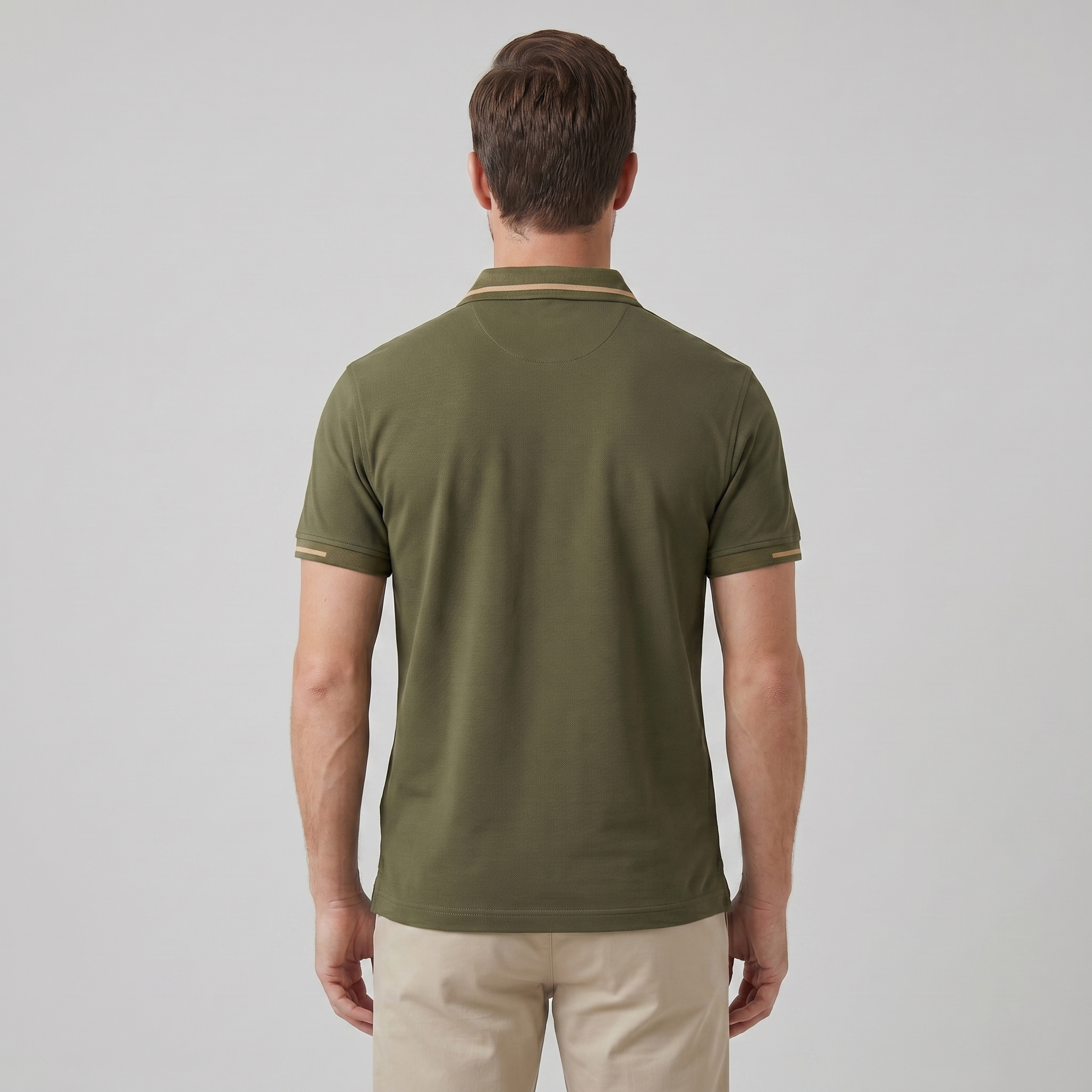 Herren Poloshirt Mit Kontrasttrim
