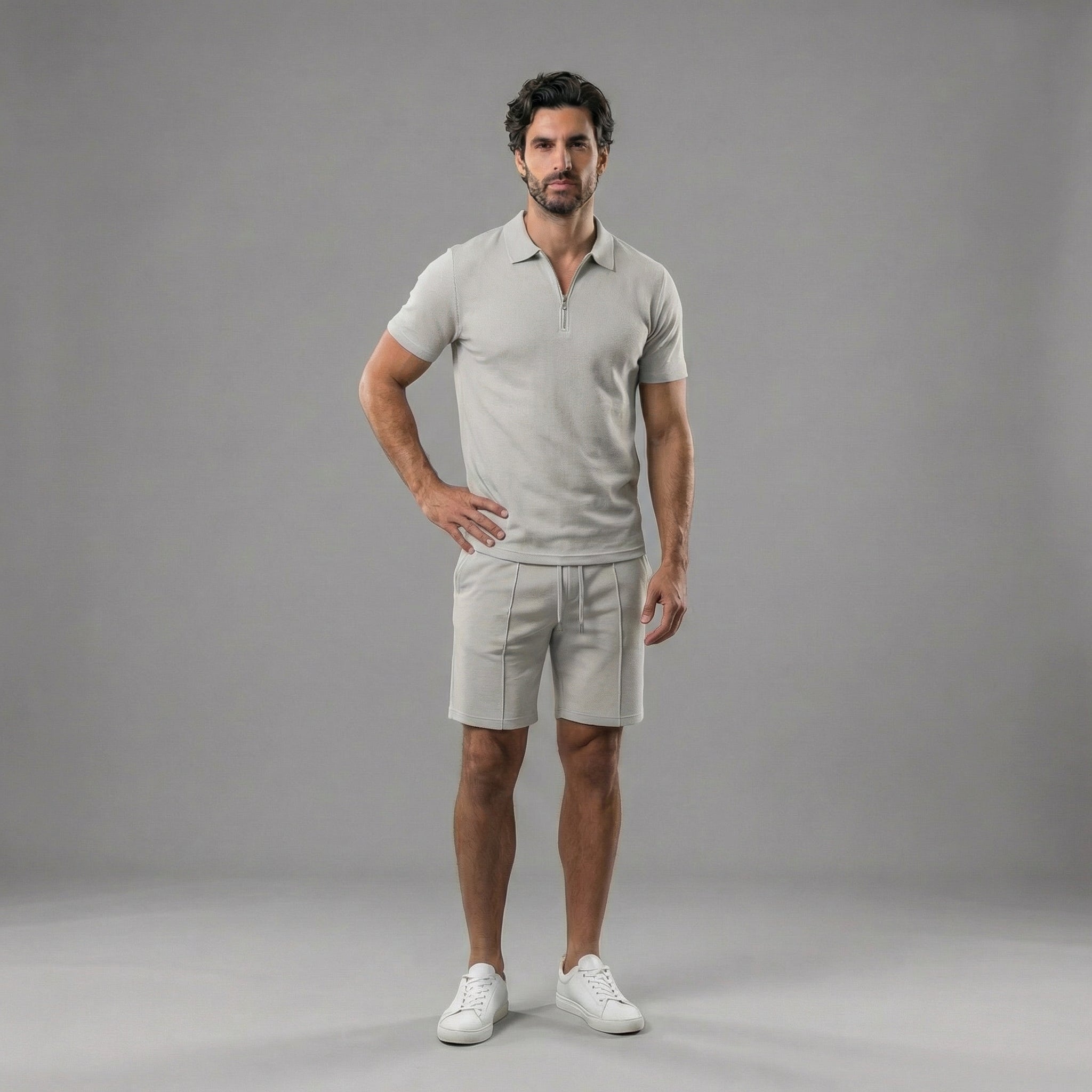 Herren Polohemden und Shorts Set für lässigen Stil