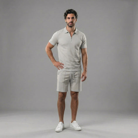 Herren Polohemden und Shorts Set für lässigen Stil