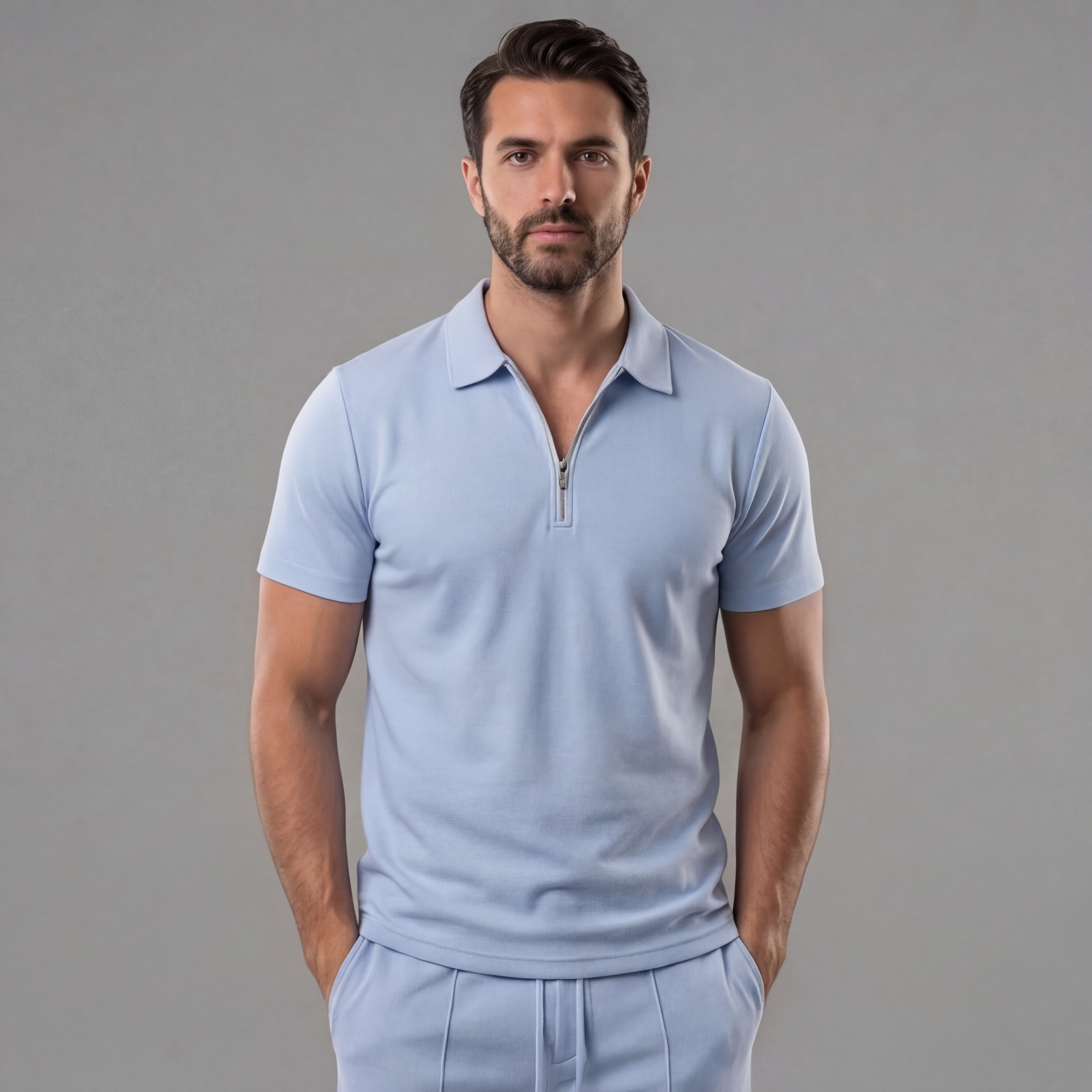 Herren Polohemden und Shorts Set für lässigen Stil