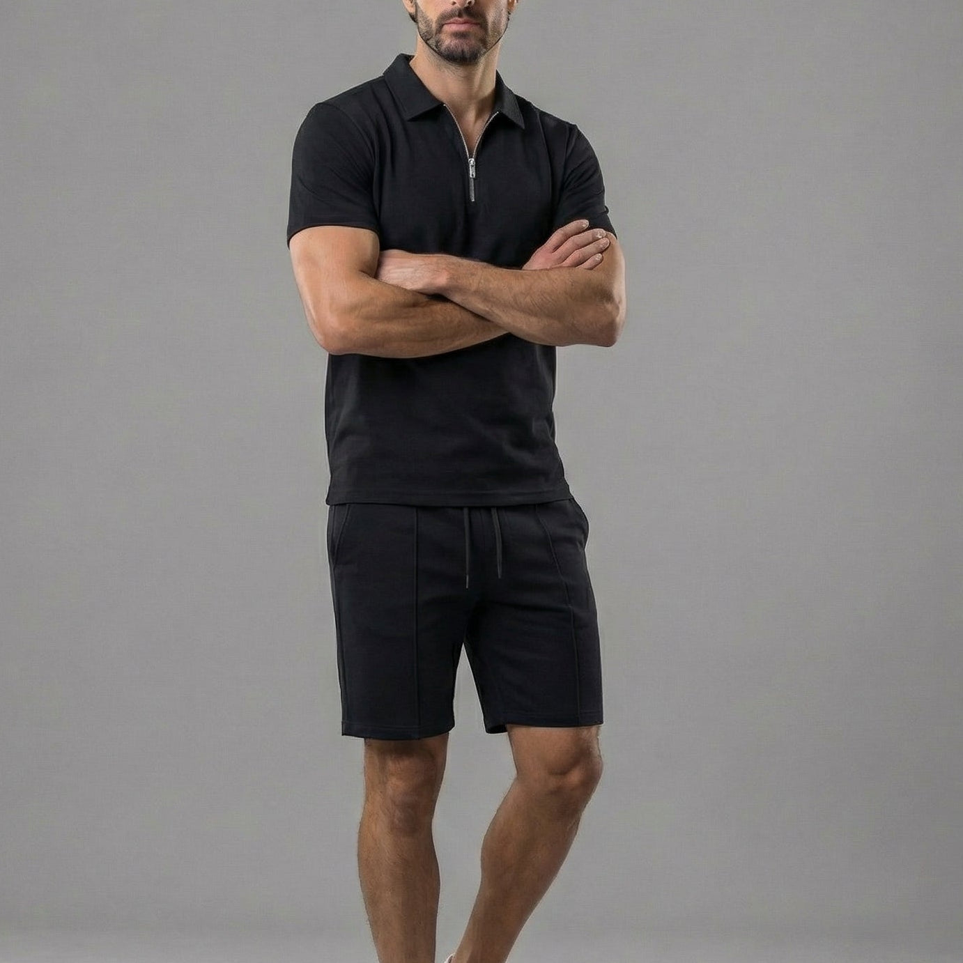 Herren Polohemden und Shorts Set für lässigen Stil