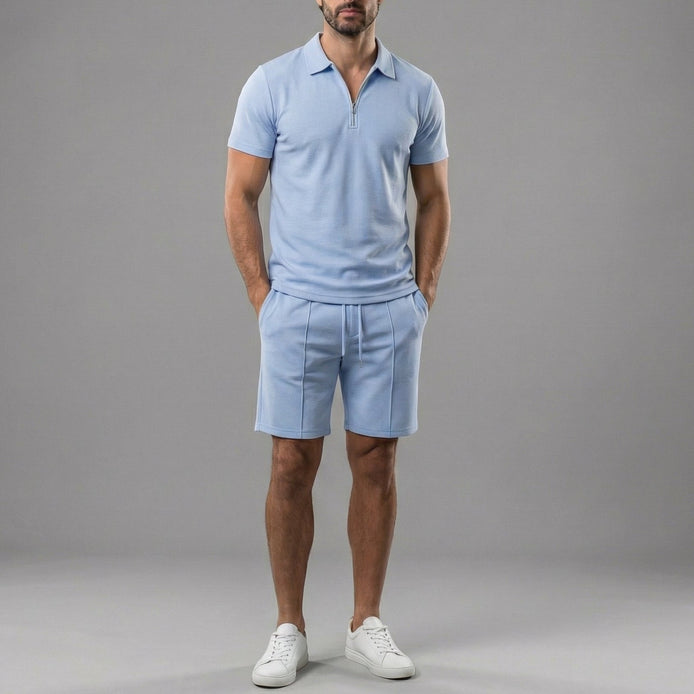 Herren Polohemden und Shorts Set für lässigen Stil