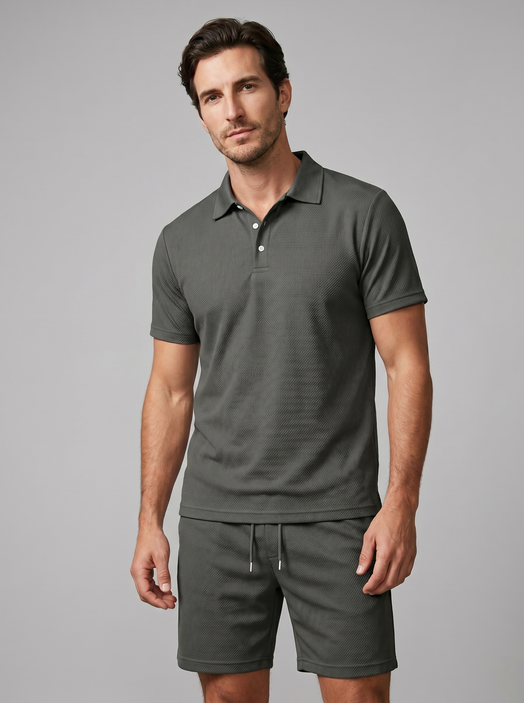 Herren Polo- und Shorts-Set