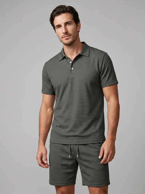 Herren Polo- und Shorts-Set