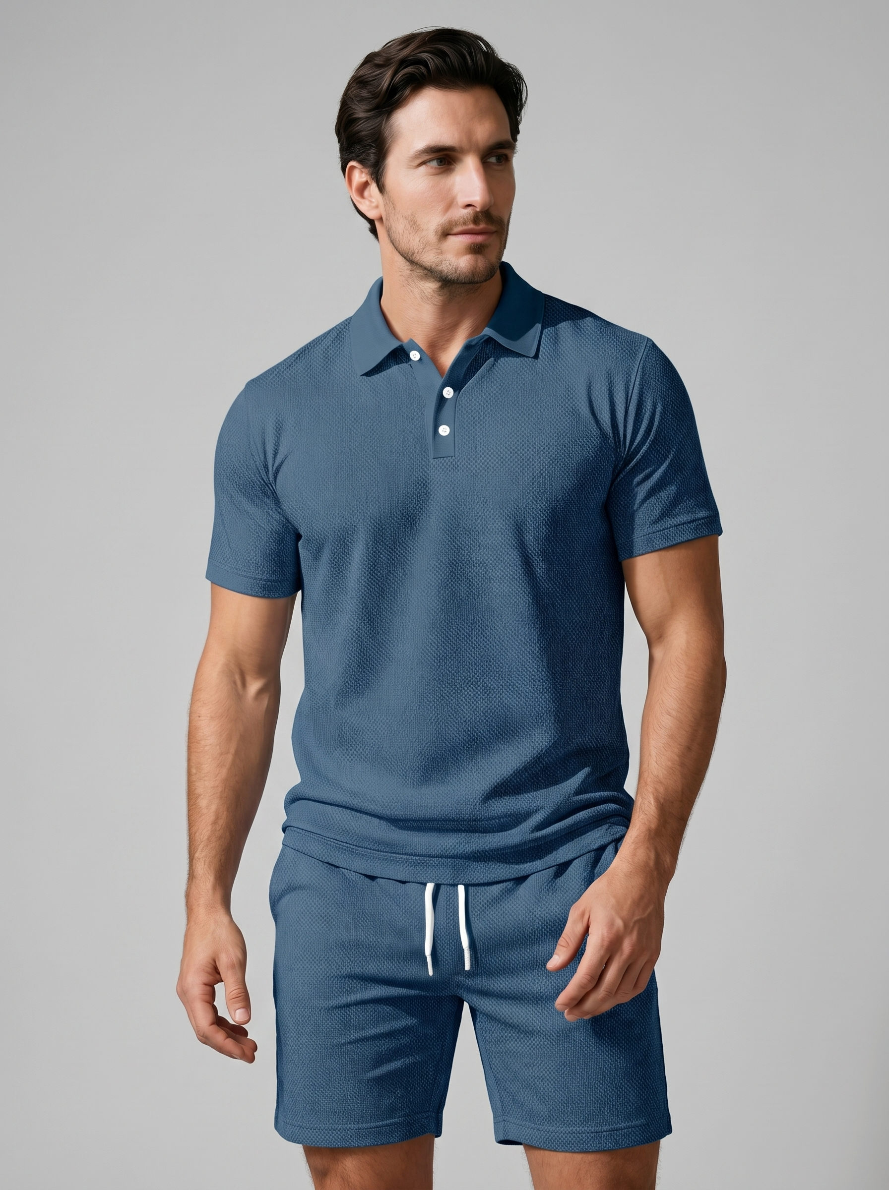 Herren Polo- und Shorts-Set