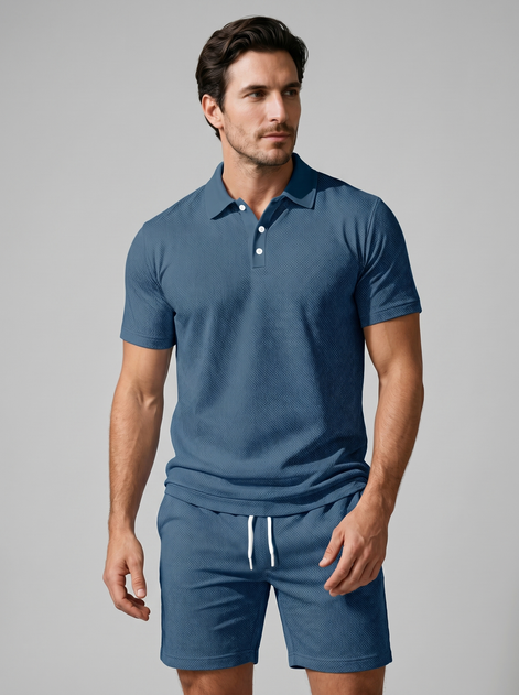 Herren Polo- und Shorts-Set