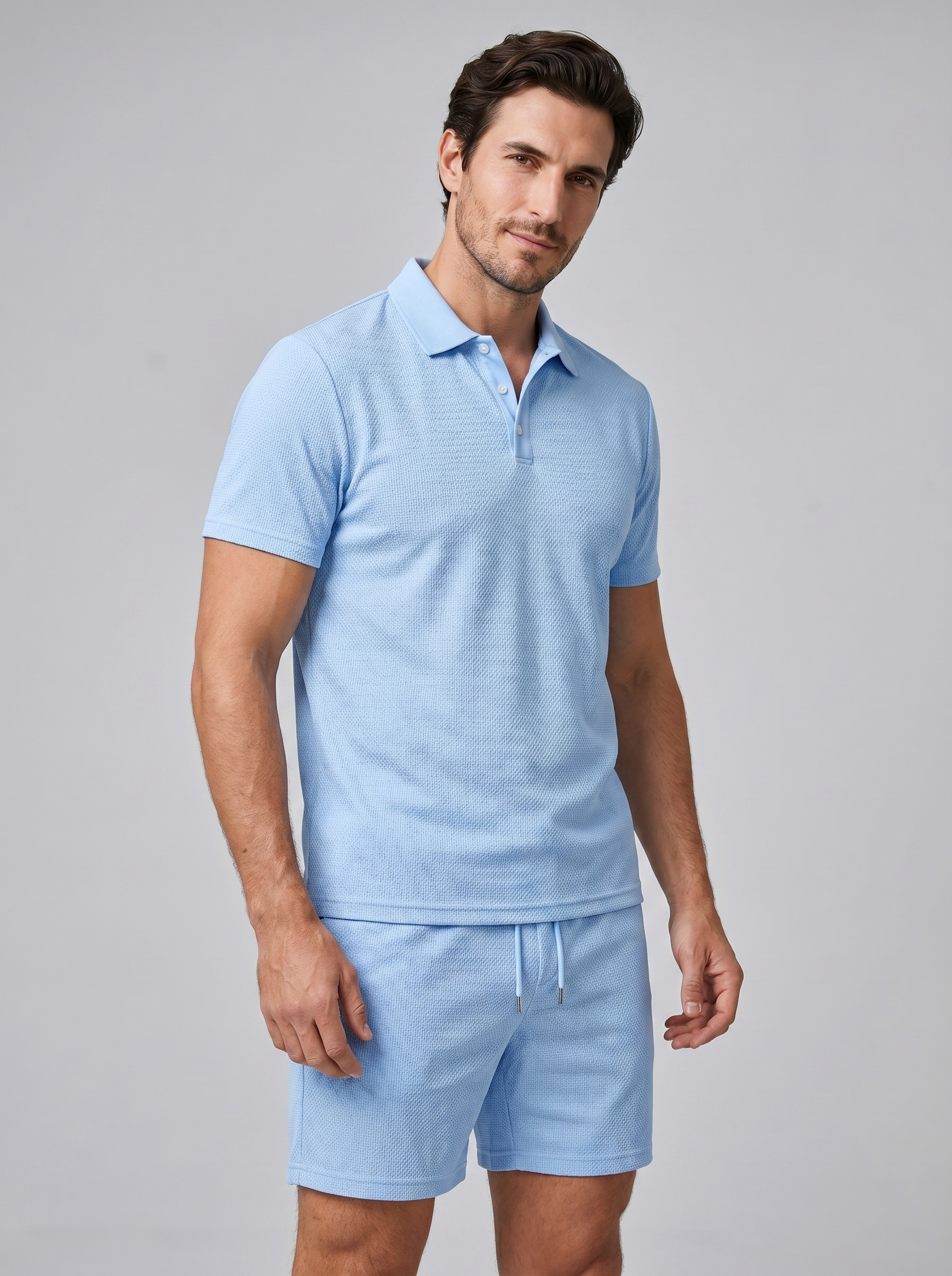 Herren Polo- und Shorts-Set