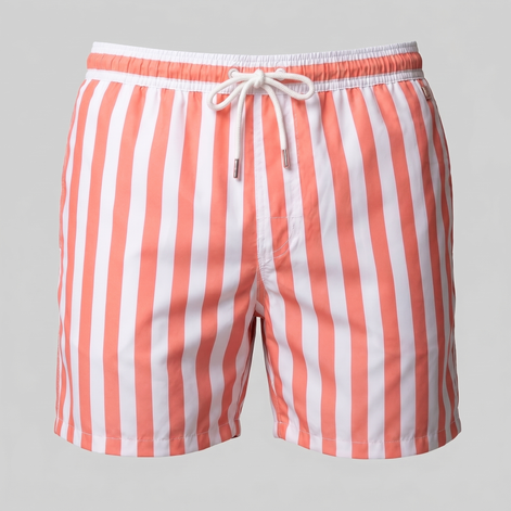 Herren Schnelltrocknende Streifen Badeshorts