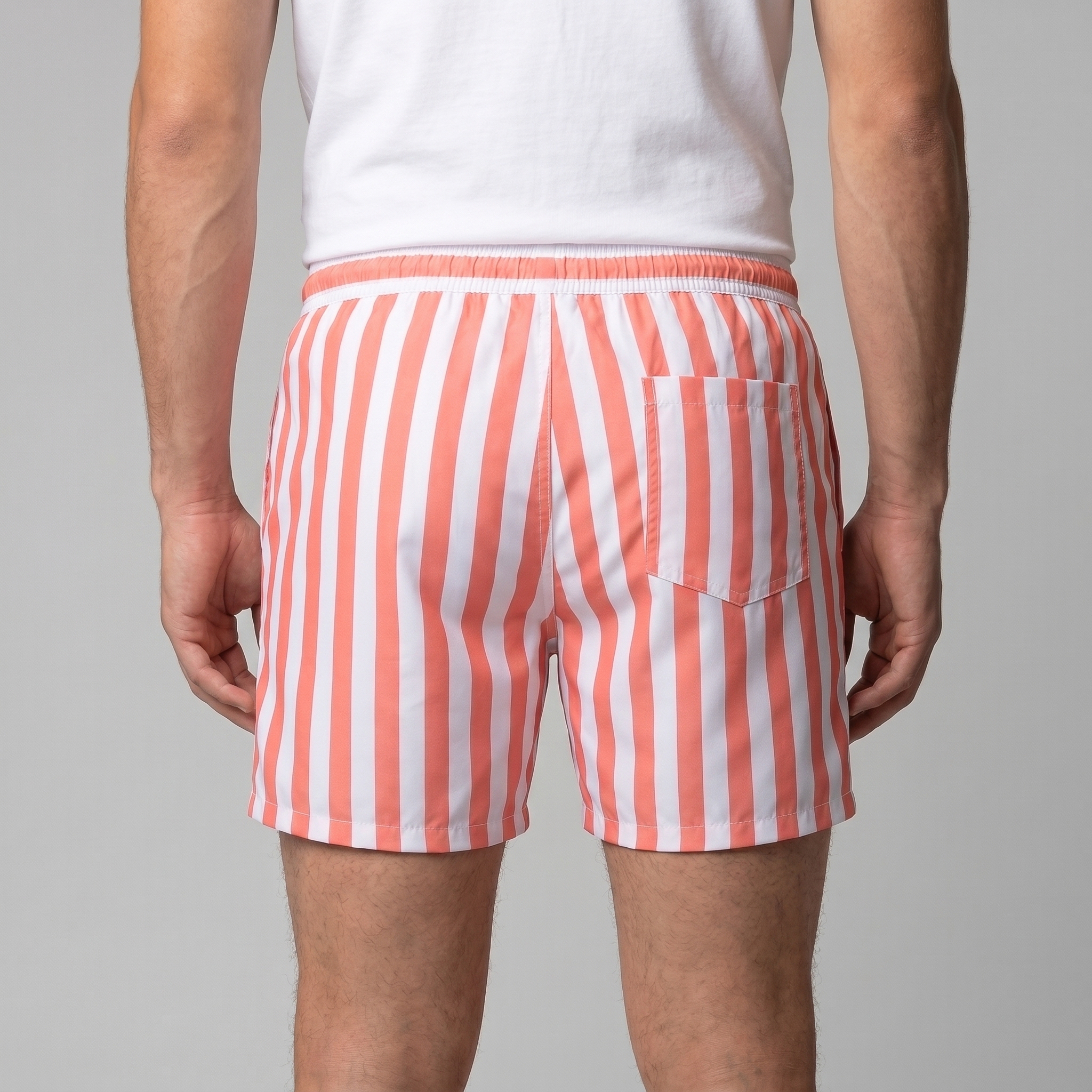 Herren Schnelltrocknende Streifen Badeshorts