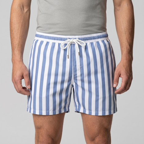 Herren Schnelltrocknende Streifen Badeshorts