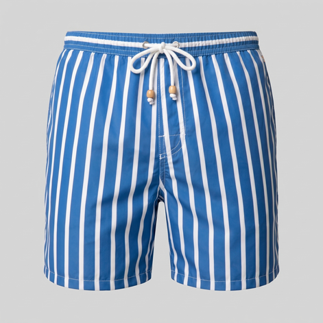 Herren Schnelltrocknende Streifen Badeshorts